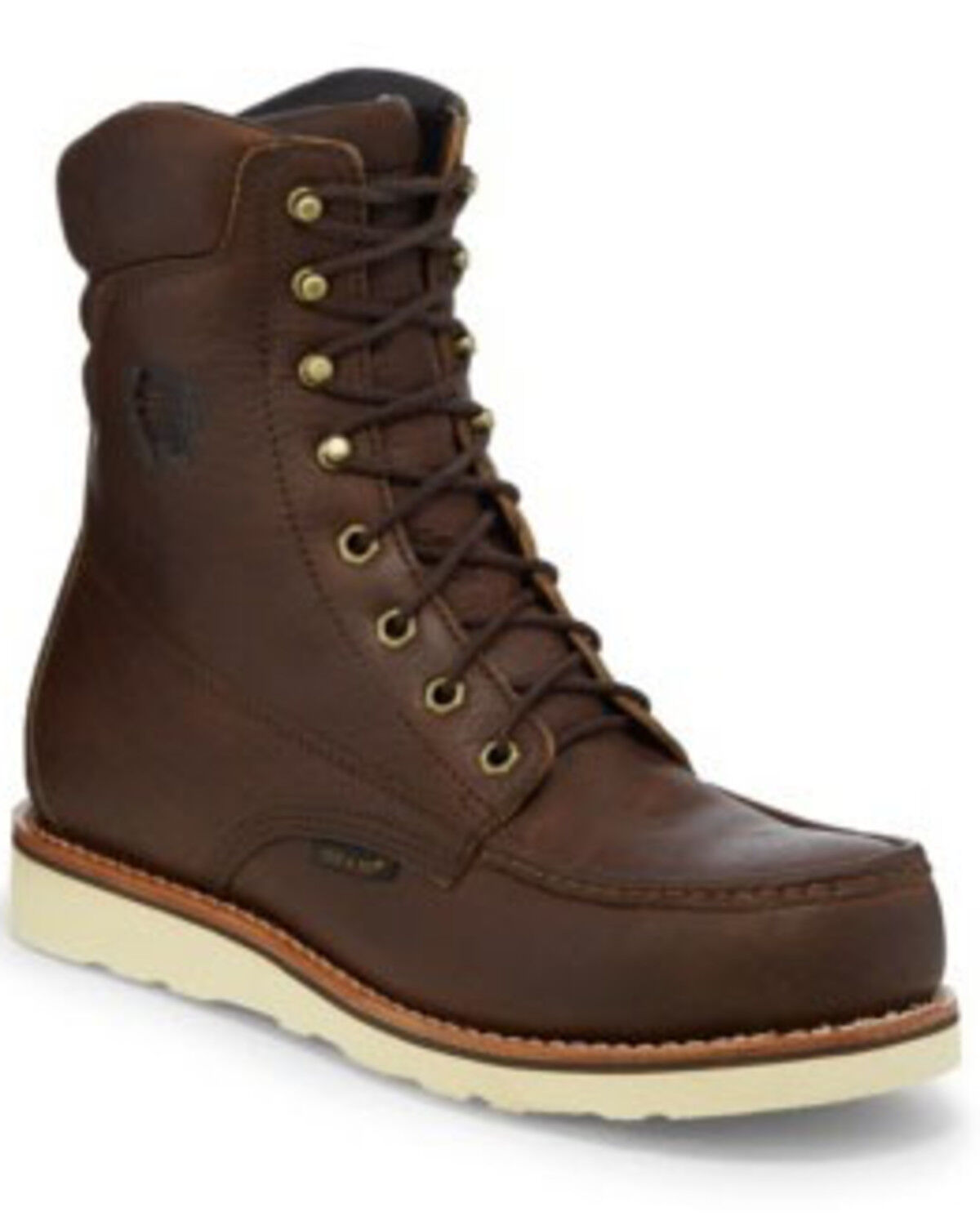 Image #1 - Chippewa Men's Edge Walker Waterproof Moc Work Boots - Composite Toe, Brown, hi-res