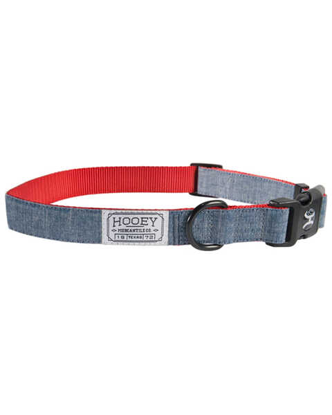 HOOey Mercantile Dog Collar, Red, hi-res