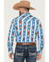 Image #4 - Rock & Roll Denim Men's Southwestern Striped Long Sleeve Snap Stretch Western Shirt, Blue, hi-res