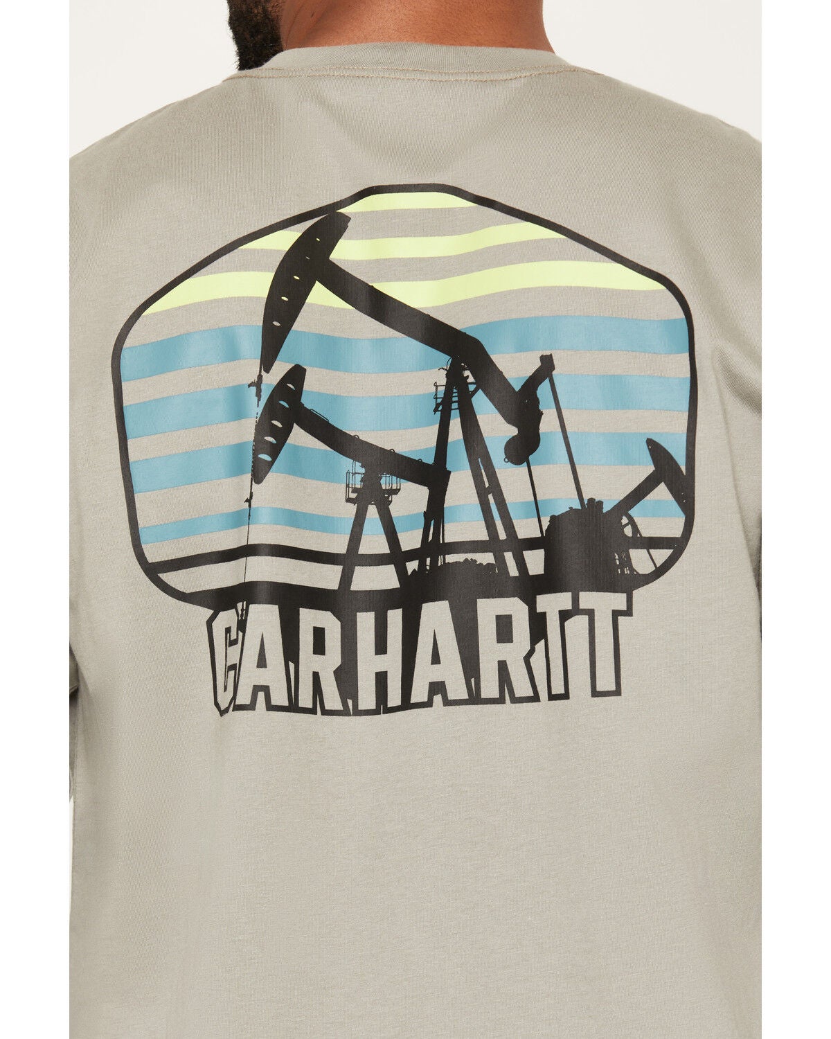 Image #4 - Carhartt Men's FR Force Oil Rig Loose Long Sleeve Work Shirt, Off White, hi-res