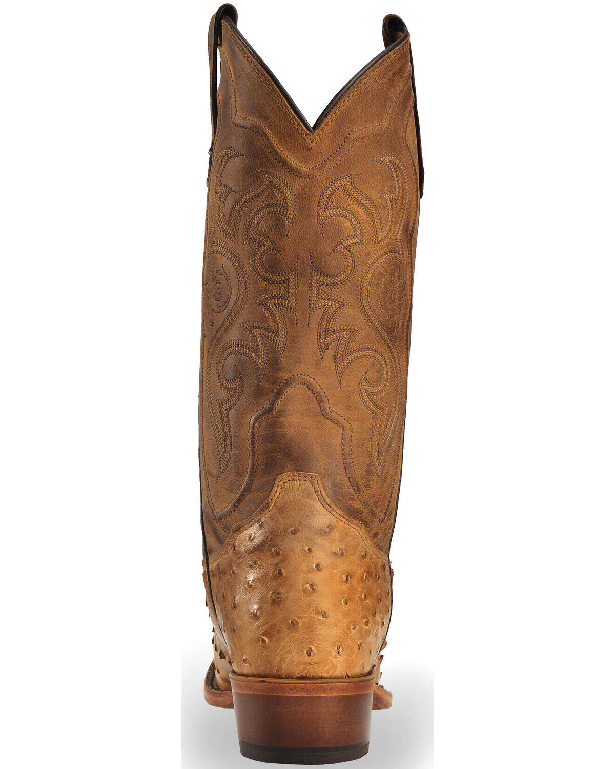 tan ostrich boots