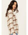 Idyllwind Women's Viola Featherlight Plaid Print Long Sleeve Pearl Snap Shirt, Pecan, hi-res