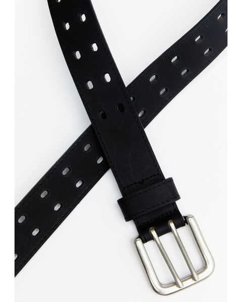 Image #2 - Hawx Men's Double Perforated Work Belt, Black, hi-res