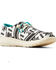 Image #1 - Ariat Women's Stark Southwestern Print Hilo Casual Shoes - Moc Toe, White, hi-res