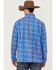 Image #4 - RANK 45® Men's Shadow Southwestern Print 1/4 Zip-Front Fleece Pullover, Blue, hi-res