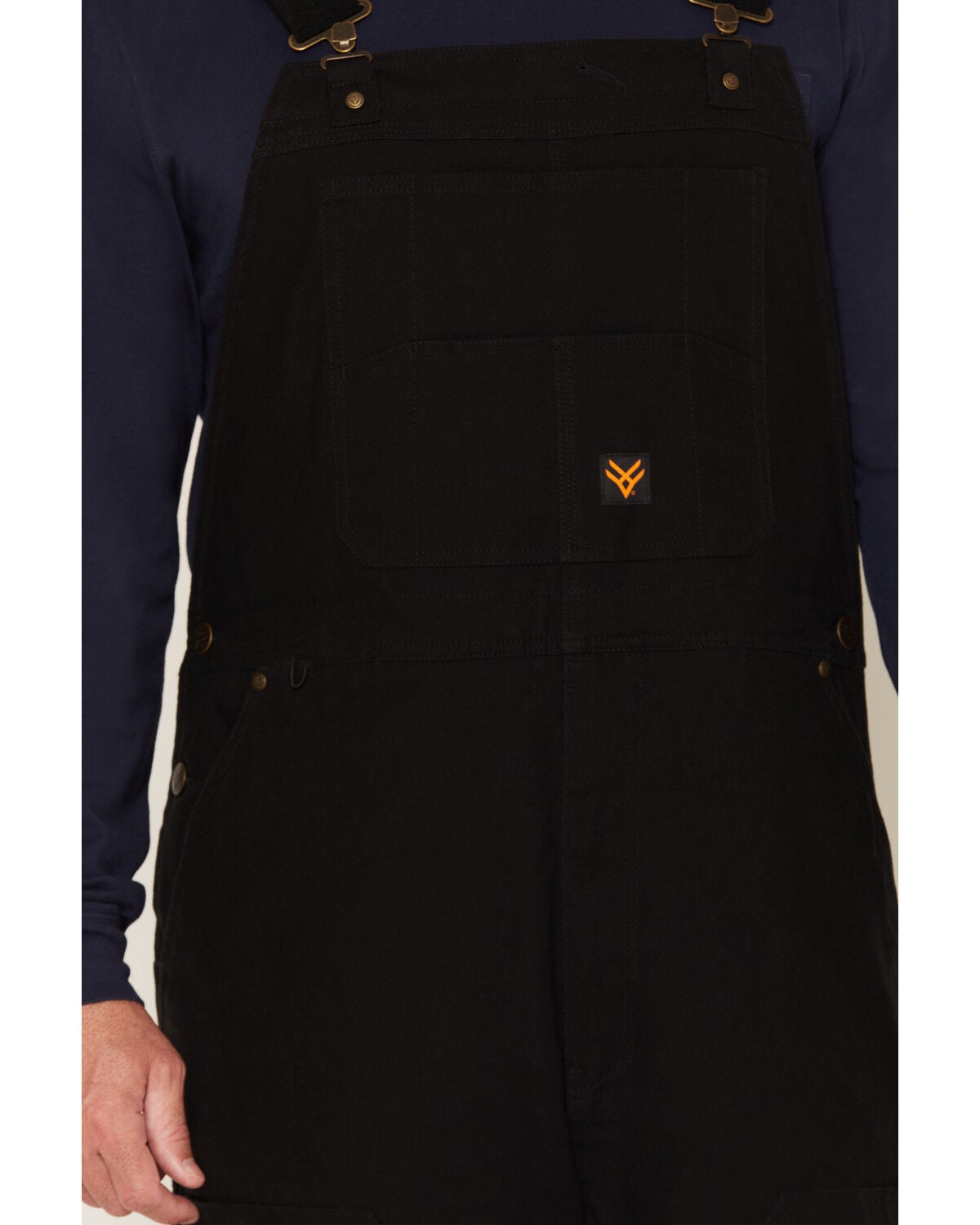 Image #3 - Hawx Men's Tillman Insulated Duck Canvas Overalls, Black, hi-res