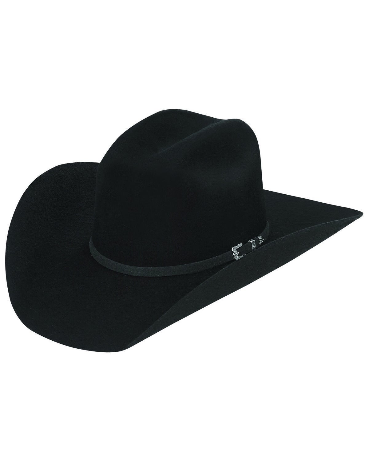 Image #1 - Justin Men's Black 3X Dixon Western Wool Felt Hat, Black, hi-res