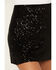Image #2 - Show Me Your Mumu Women's All Night Sequins Mini Skort, Black, hi-res