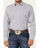 Image #3 - Rough Stock By Panhandle Men's Stretch Geo Print Long Sleeve Button Down Western Shirt , Navy, hi-res