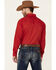 Image #4 - Roper Men's Amarillo Collection Solid Long Sleeve Western Shirt, Red, hi-res
