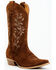 Image #1 - Shyanne Women's Bambi Suede Western Boots - Snip Toe , Brown, hi-res