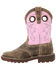 Image #3 - Rocky Little Girls' Legacy Waterproof Western Boots - Broad Square Toe, Pink, hi-res