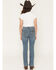 Image #3 - Wrangler Girls' Wendy Medium Wash Bootcut Stretch Denim Jeans, Blue, hi-res