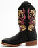 Dan Post Women's Asteria Floral Western Performance Boots -  Broad Square Toe , Black, hi-res