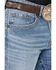 Rock 47 by Wrangler Men's Ashland Light Wash Slim Straight Stretch Jeans, Light Wash, hi-res