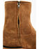 Image #9 - Moonshine Spirit Men's 8" Pancho Roughout Zipper Western Boots - Round Toe, Brown, hi-res