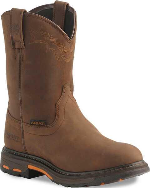 Image #1 - Ariat H2O WorkHog® Western Work Boots - Soft Toe, Distressed, hi-res