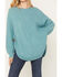 Image #3 - Cotton & Rye Women's Solid Sweater, Aqua, hi-res