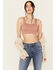 Image #1 - Wishlist Women's Ribbed Brami Top, Rose, hi-res