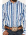 Image #3 - Wrangler Men's Checotah Southwestern Print Long Sleeve Snap Western Shirt - Tall, Blue, hi-res