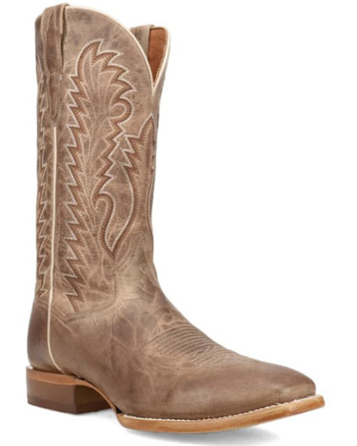 Image #1 - Dan Post Men's Jerry Western Boots - Square Toe, Tan, hi-res