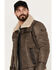 Image #2 - Mauritius Leather Men's Flight Jacket, Brown, hi-res