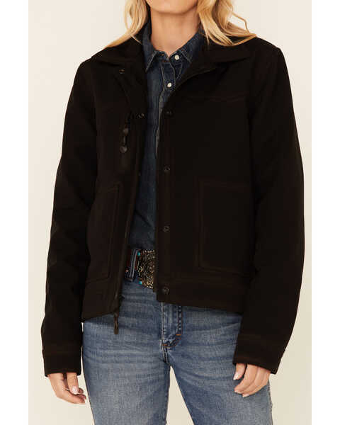 Image #3 - STS Ranchwear Women's CC Dark Brown Spilled Whiskey Storm-Flap Softshell Jacket , , hi-res