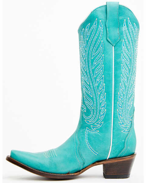 Image #3 - Corral Women's Triad Western Boots - Snip Toe , Blue, hi-res