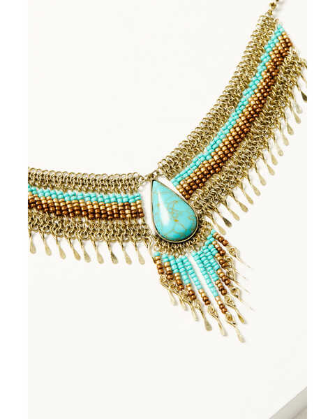 Image #2 - Shyanne Women's Desert Boheme Beaded Necklace, Gold, hi-res