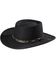 Image #1 - Stetson Men's Black Hawk Crushable Felt Western Fashion Hat, Black, hi-res