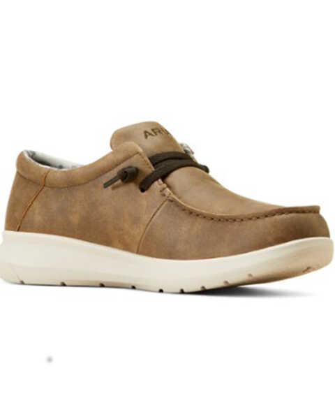 Image #1 - Ariat Men's Hilo Casual Shoes - Moc Toe , Brown, hi-res