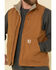 Image #5 - Carhartt Men's Brown Washed Duck Sherpa Lined Mock Neck Work Vest, Brown, hi-res