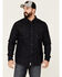 Image #1 - Moonshine Spirit Men's Dark Wash Retro Long Sleeve Snap Western Denim Shirt, Dark Wash, hi-res