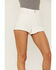 Image #2 - Shyanne Women's High Rise White Rolled Cuff Shorts, White, hi-res