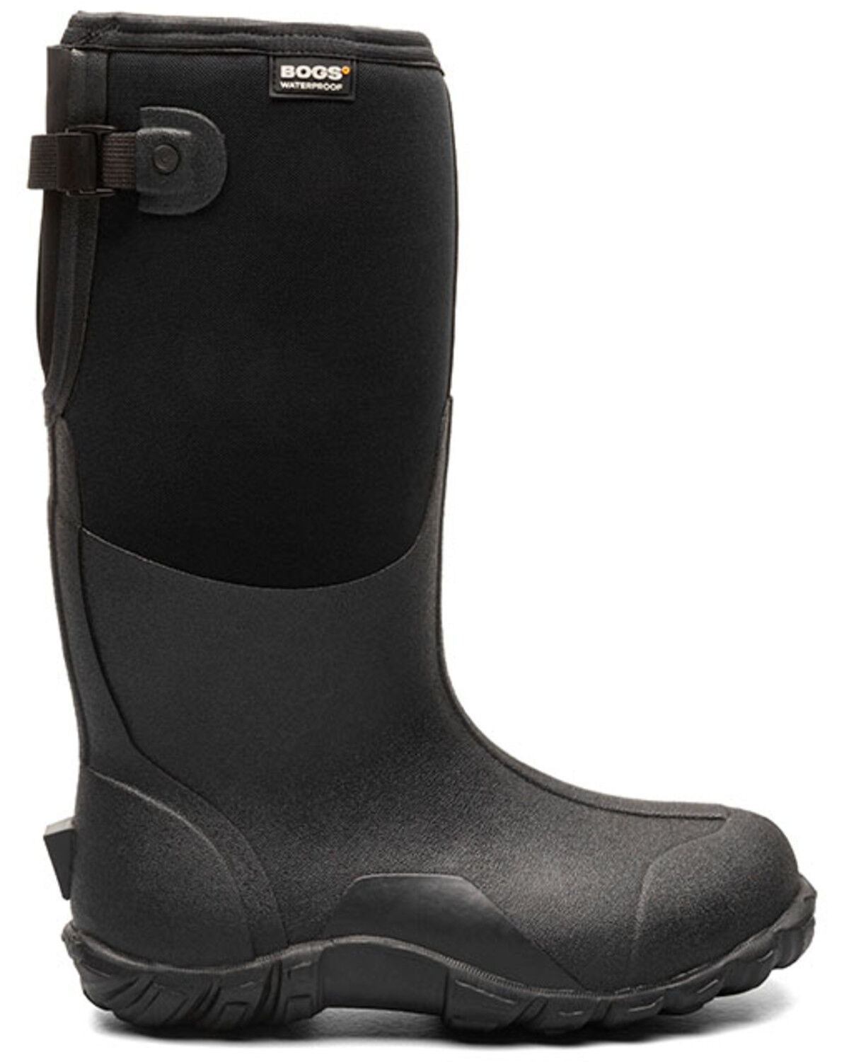 Image #2 - Bogs Men's Classic High Adjustable Calf Rubber Boots - Round Toe, Black, hi-res