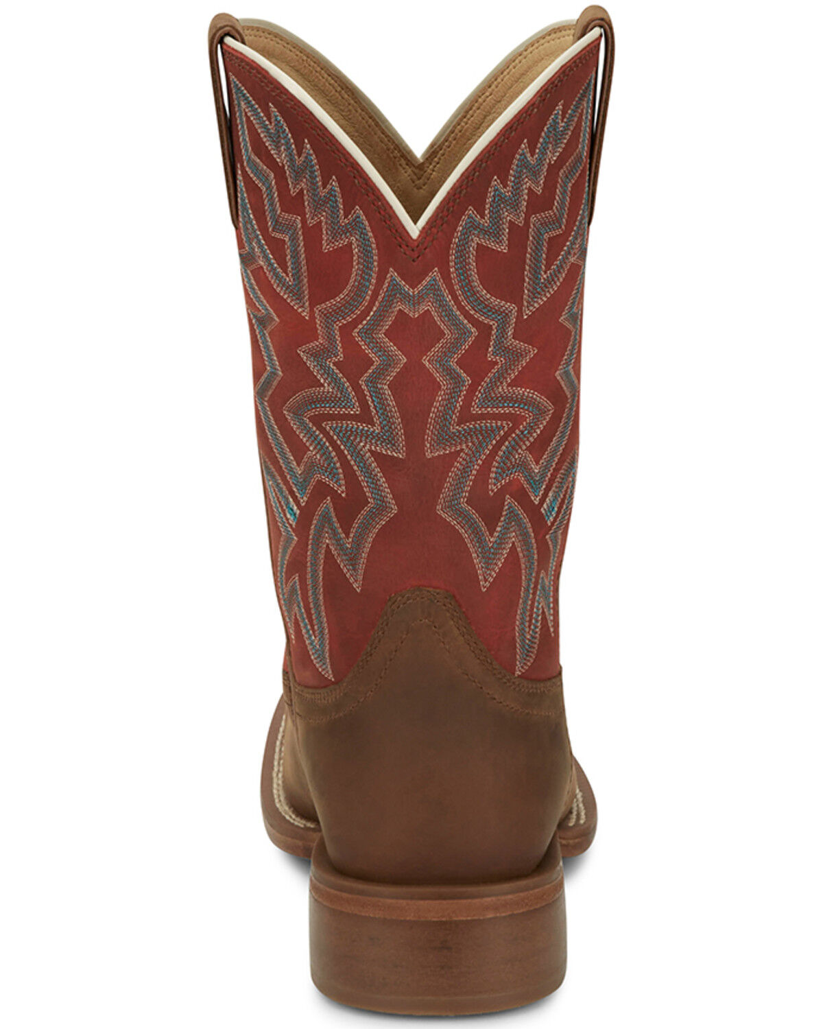 Image #5 - Justin Men's Jackpot Western Boots - Broad Square Toe, Brown, hi-res