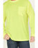 Image #2 - Hawx Men's High-Visibility Long Sleeve Work Shirt, Yellow, hi-res
