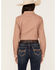Image #4 - Rough Stock by Panhandle Women's Geo Print Long Sleeve Western Snap Shirt, Rust Copper, hi-res
