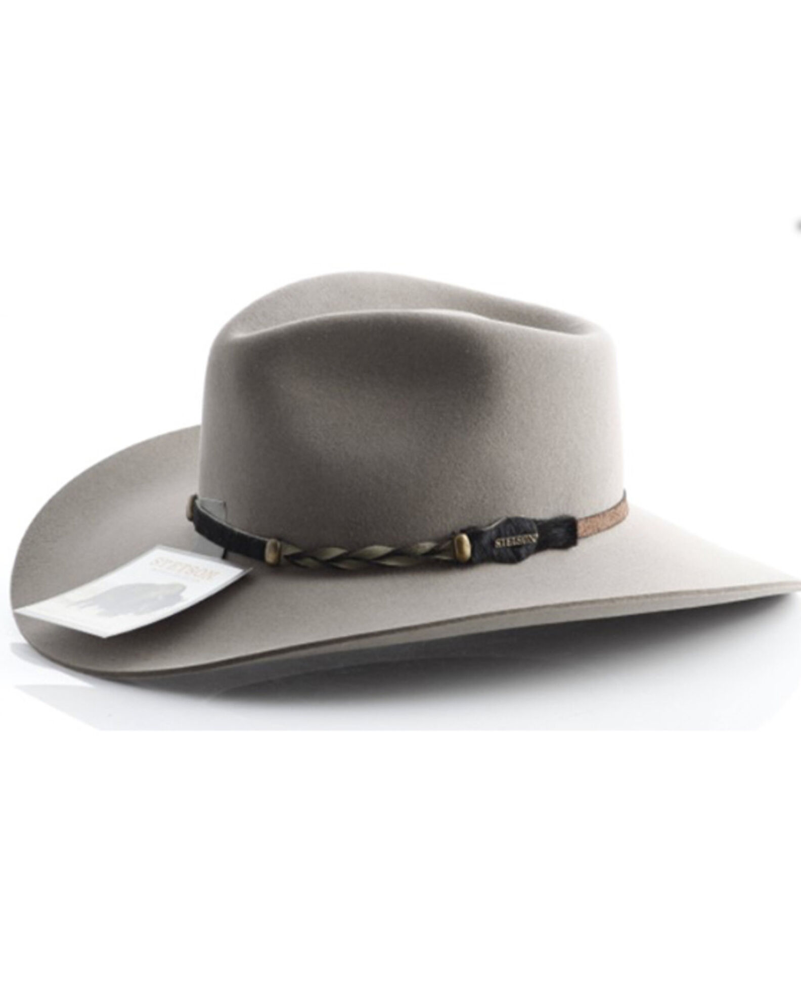 Pinch front top felt cowboy hat