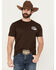 Image #2 - Cowboy Hardware Men's Country Girls and Whiskey Short Sleeve Graphic T-Shirt, Dark Brown, hi-res