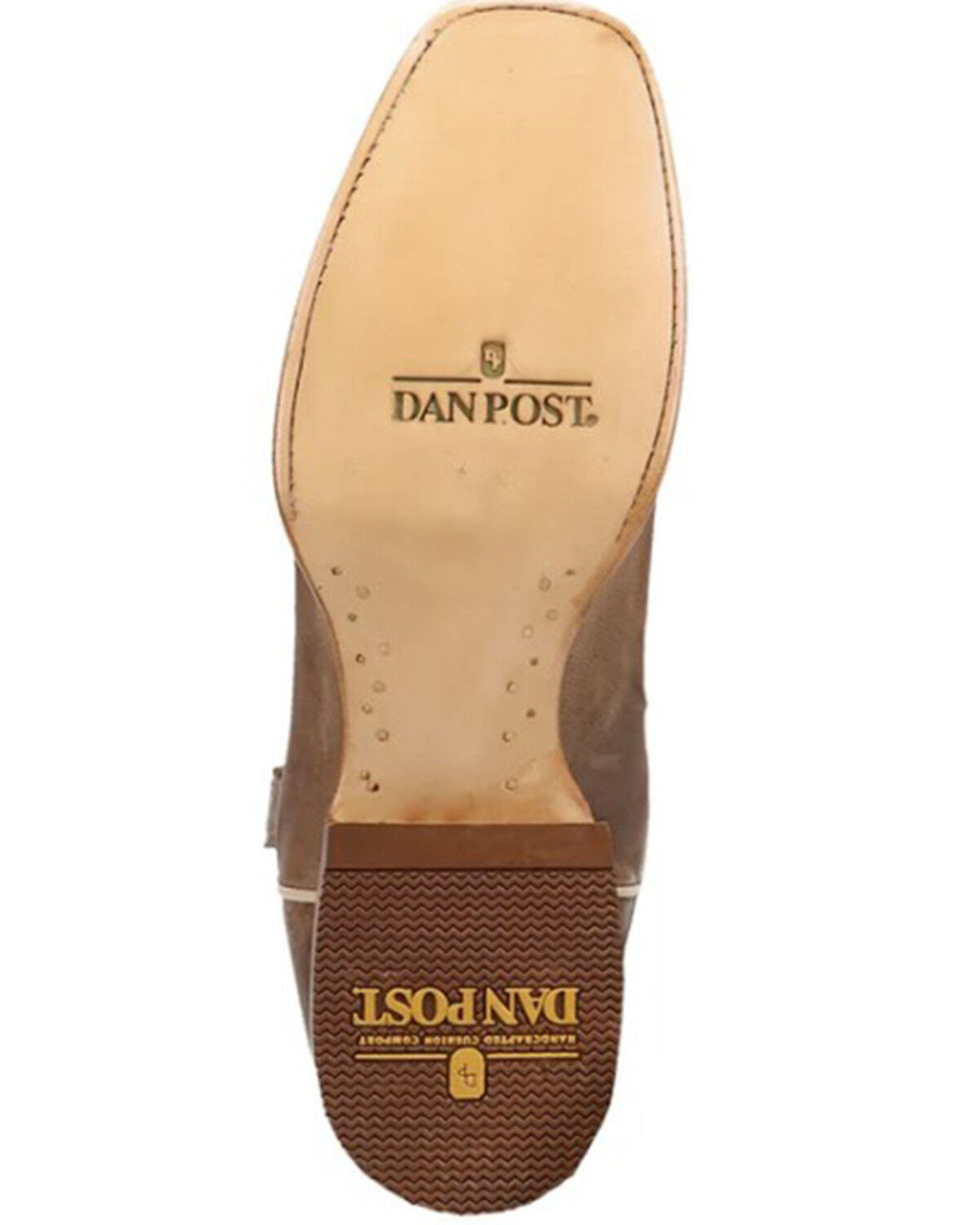 Image #7 - Dan Post Men's Jerry Western Boots - Square Toe, Tan, hi-res