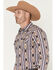 Image #2 - RANK 45&reg; Men's White Mountain Southwestern Striped Print Long Sleeve Snap Stretch Western Shirt, Multi, hi-res
