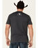 Image #4 - Lazy J Ranch Men's Charcoal Mexico Flag Elevation Graphic Short Sleeve T-Shirt, Charcoal, hi-res