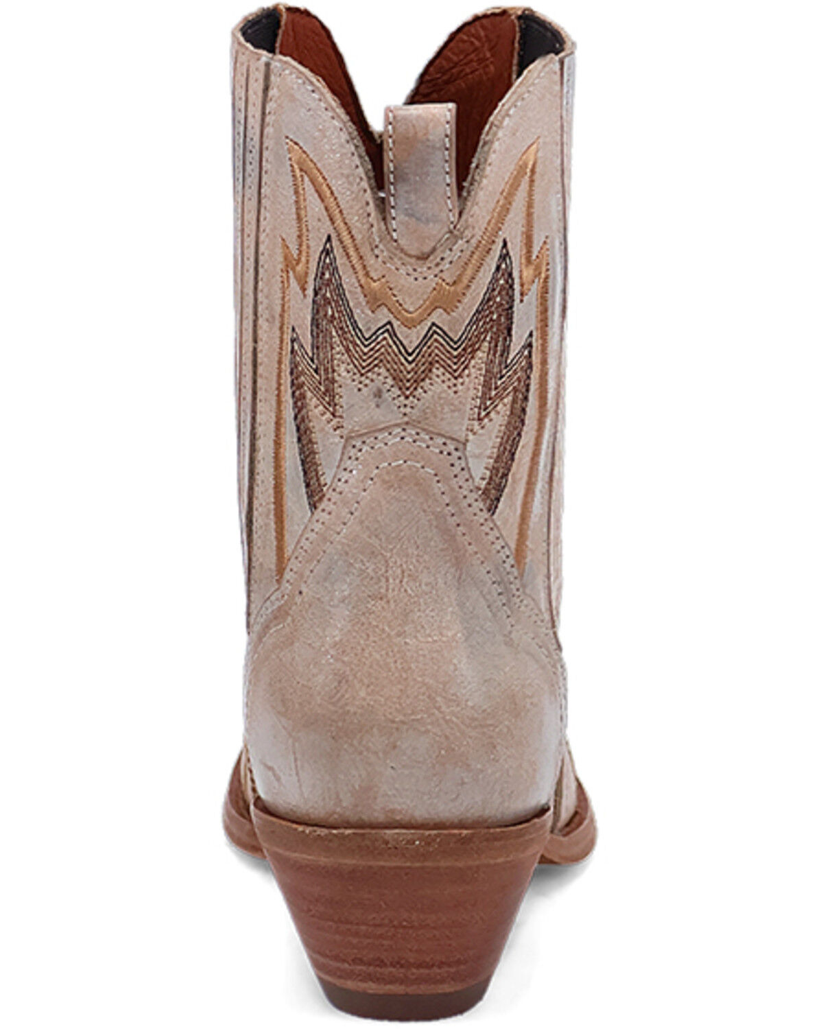 Image #5 - Dan Post Women's Bristol Western Booties - Snip Toe, Cream, hi-res