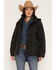 Image #1 - Outback Trading Co Women's Hattie Waxed Plaid Hooded Rain Jacket, Green, hi-res