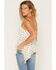 Image #4 - Wild Moss Women's Polka Dot Lace Hanky Hem Sleeveless Top, Ivory, hi-res