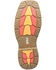 Image #5 - Double H Men's Phantom Rider Roper Pull On Work Boots - Square Toe, Brown, hi-res
