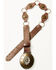 Image #2 - Shyanne Women's Leather Concho Belt with Rings, Brown, hi-res