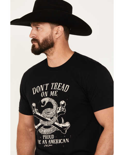 Image #2 - Cody James Men's Snake Bones Short Sleeve Graphic T-Shirt, Black, hi-res