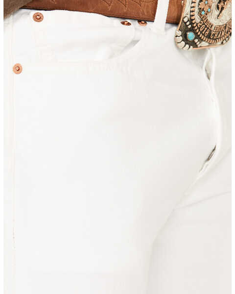Image #2 - Levi's Men's 501 Optic Daisy White Original Fit Rigid Denim Jeans, White, hi-res